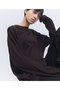 【予約販売】ウールカシミヤ ロングスリーブニット Tシャツ エレガンセーゼ/elegancese