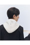 【予約販売】ウールカシミヤ フーディ スカーフ エレガンセーゼ/elegancese