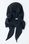 【予約販売】ウールカシミヤ フーディ スカーフ エレガンセーゼ/elegancese ブラック