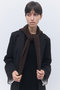 【予約販売】ウールカシミヤ フーディ スカーフ エレガンセーゼ/elegancese