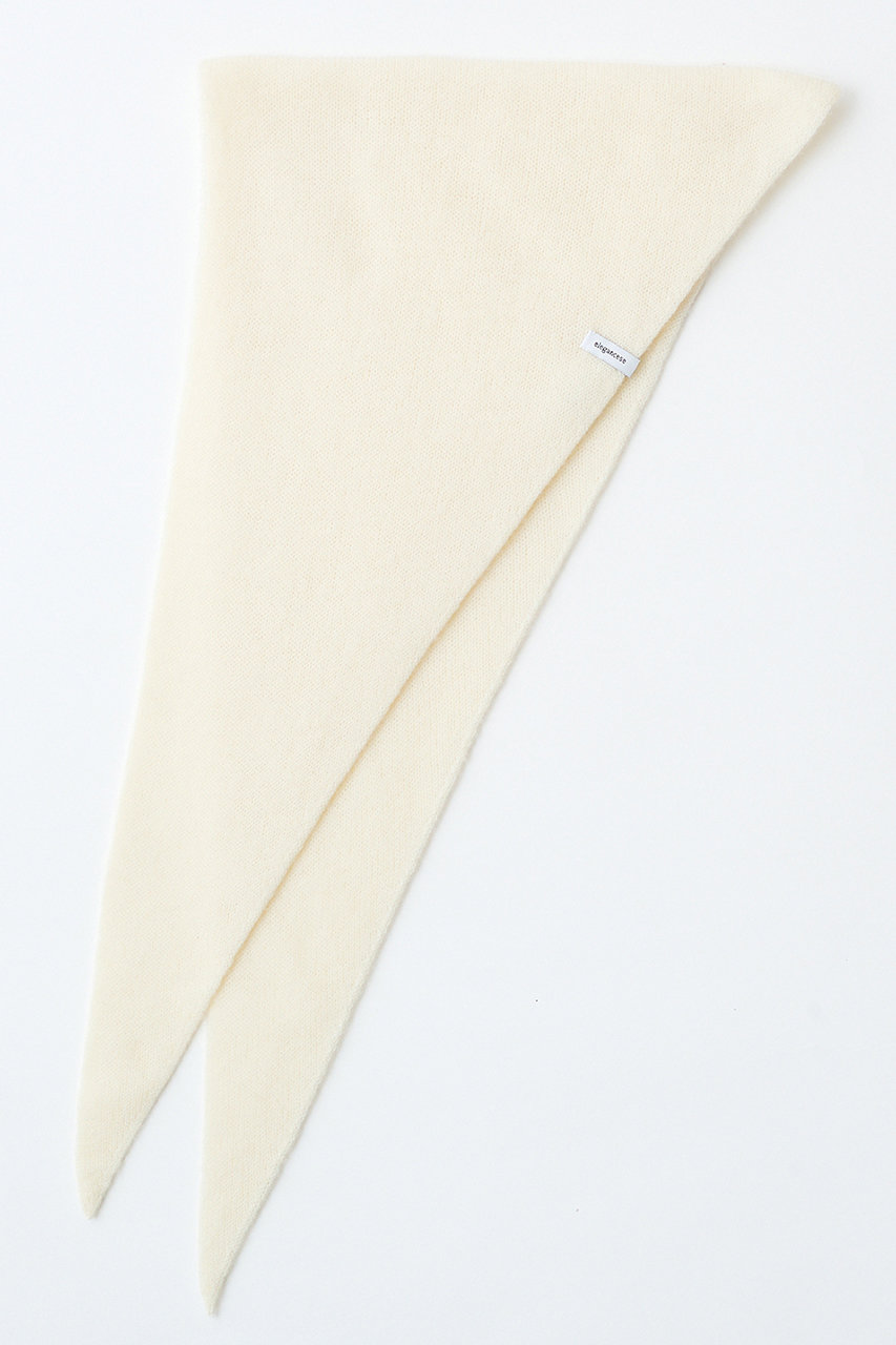 エレガンセーゼ/eleganceseの【予約販売】ウールカシミヤ フラッフィートライアングル スカーフ(オフホワイト/226400072)