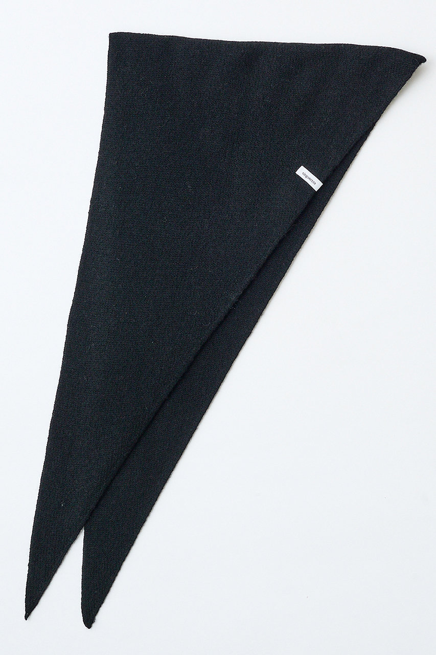 エレガンセーゼ/eleganceseの【予約販売】ウールカシミヤ フラッフィートライアングル スカーフ(ブラック/226400072)