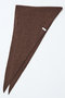 【予約販売】ウールカシミヤ フラッフィートライアングル スカーフ エレガンセーゼ/elegancese ダークブラウン
