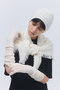 【予約販売】ウールカシミヤ フラッフィー グローブ エレガンセーゼ/elegancese