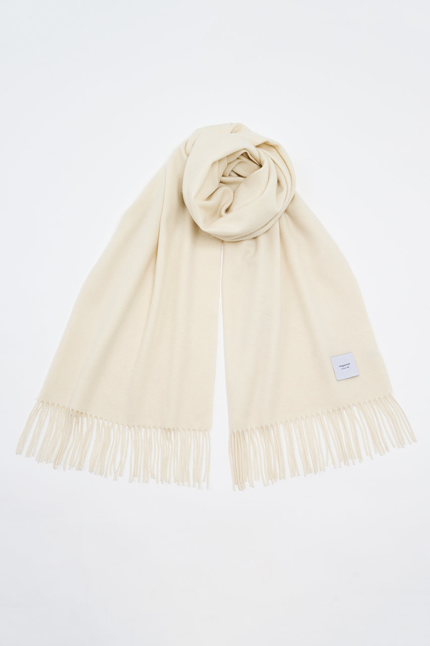 エレガンセーゼ/eleganceseの【予約販売】カシミヤ ソリッドウェーブ ストール(オフホワイト/226400075)