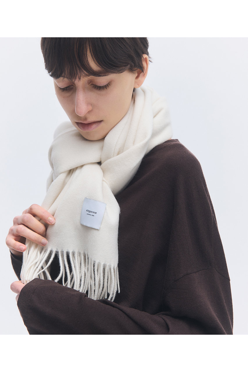 elegancese エレガンセーゼ　カシミヤストール　 完売　茶　グレー elegancese エレガンセーゼ カシミヤストール 完売 茶 グレー