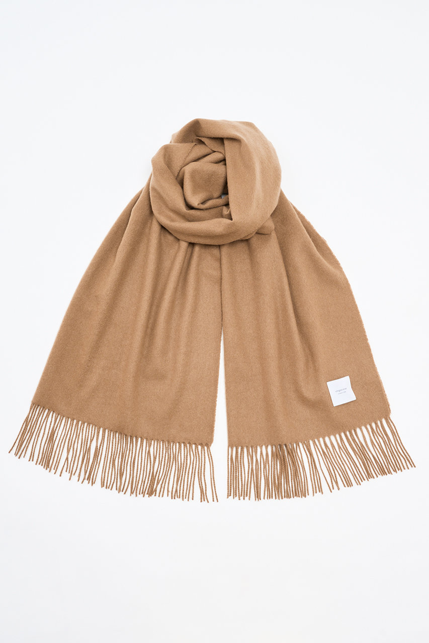 エレガンセーゼ/eleganceseの【予約販売】カシミヤ ソリッドウェーブ ストール(キャメル/226400075)