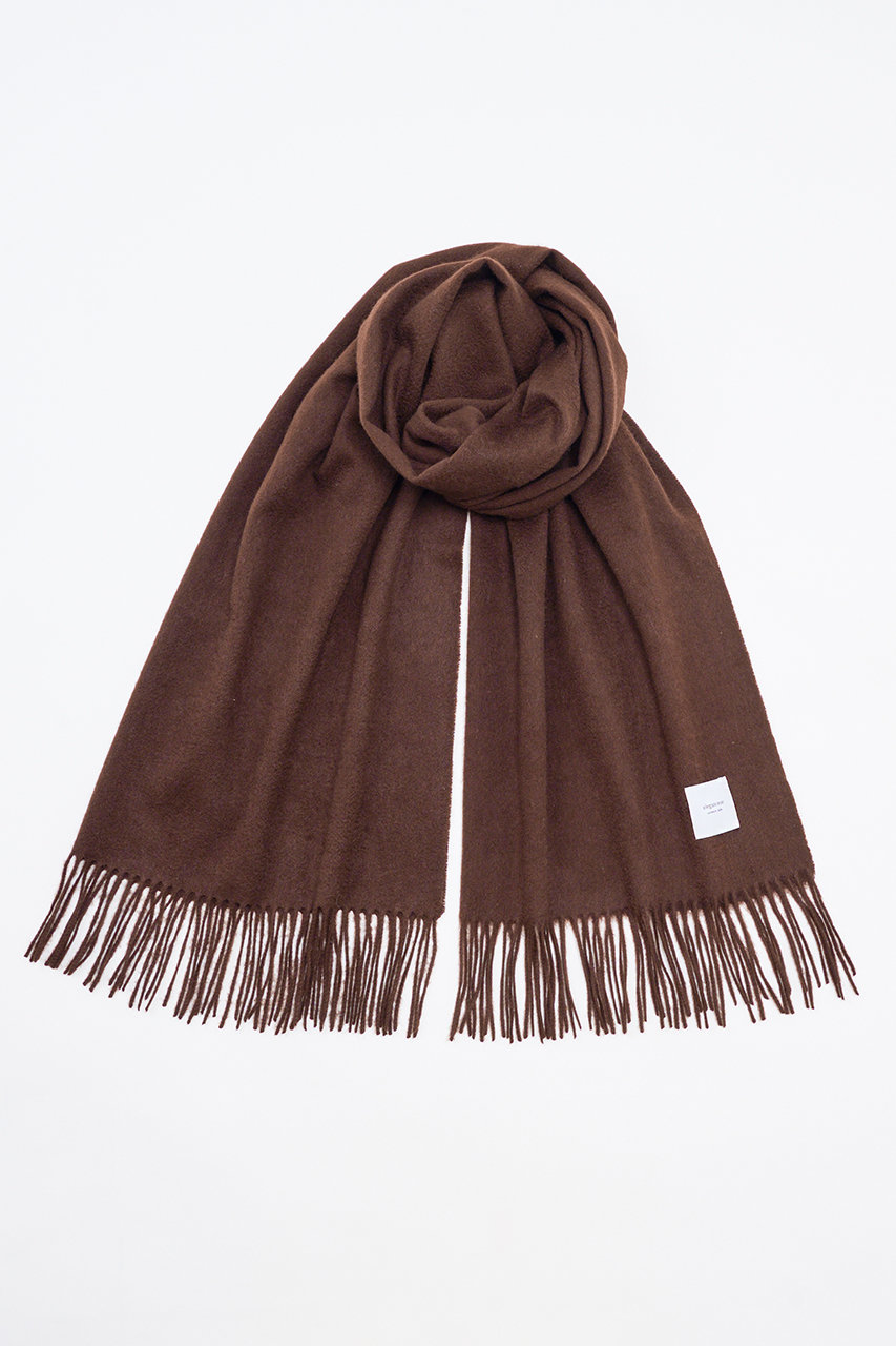 エレガンセーゼ/eleganceseの【予約販売】カシミヤ ソリッドウェーブ ストール(ダークブラウン/226400075)