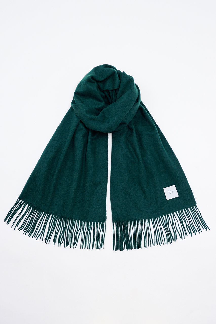 エレガンセーゼ/eleganceseの【予約販売】カシミヤ ソリッドウェーブ ストール(ダークグリーン/226400075)