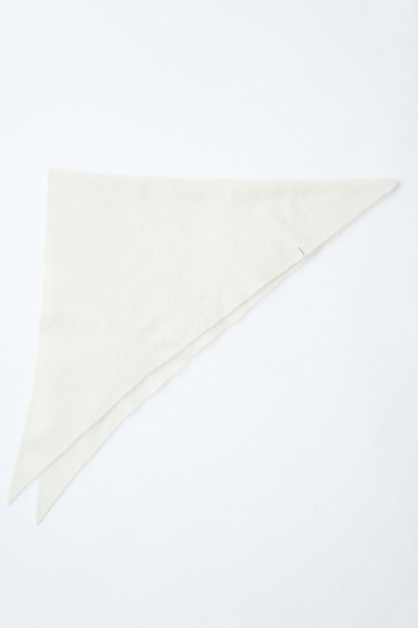 エレガンセーゼ/eleganceseの【予約販売】ファーカシミヤ トライアングル スカーフ(オフホワイト/226400073)