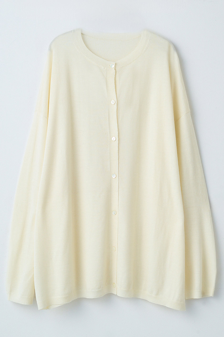 エレガンセーゼ/eleganceseの【予約販売】ウールカシミヤ ボックス カーディガン(オフホワイト/226400066)