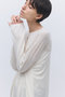 【予約販売】ウールカシミヤ ボックス カーディガン エレガンセーゼ/elegancese