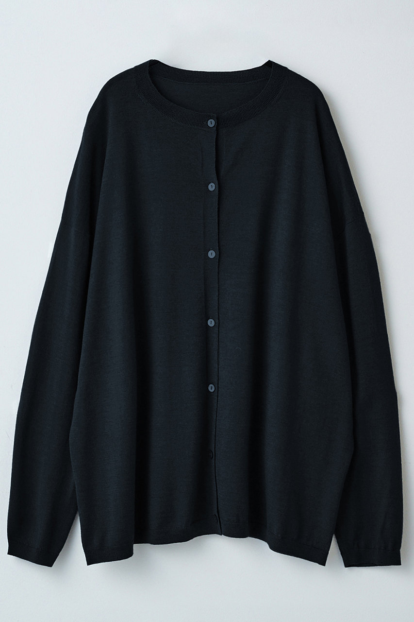 エレガンセーゼ/eleganceseの【予約販売】ウールカシミヤ ボックス カーディガン(ブラック/226400066)