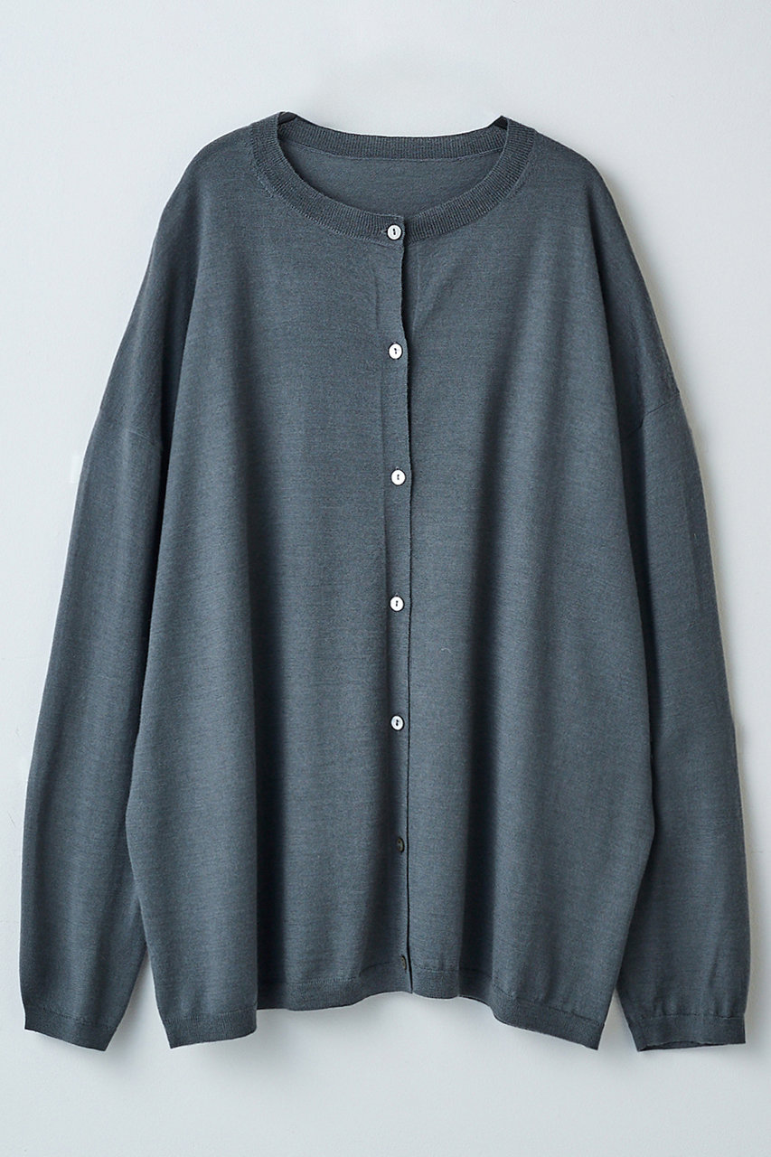 エレガンセーゼ/eleganceseの【予約販売】ウールカシミヤ ボックス カーディガン(グレー/226400066)