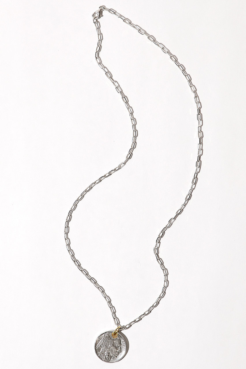 【最終価格】GIGI ARTEMIS コインネックレス SV K18 GIGI/ジジ】 Artemis native coin necklace（ネックレス）｜L