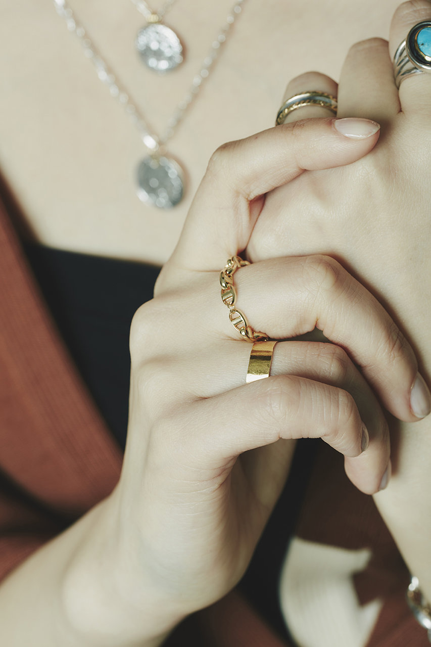 FRAMeWORK GIGI/ジジ Anchor chain リング GIGI(ジジ)｜Anchor chain リング/ゴールド の通販｜ELLESHOP・(エル