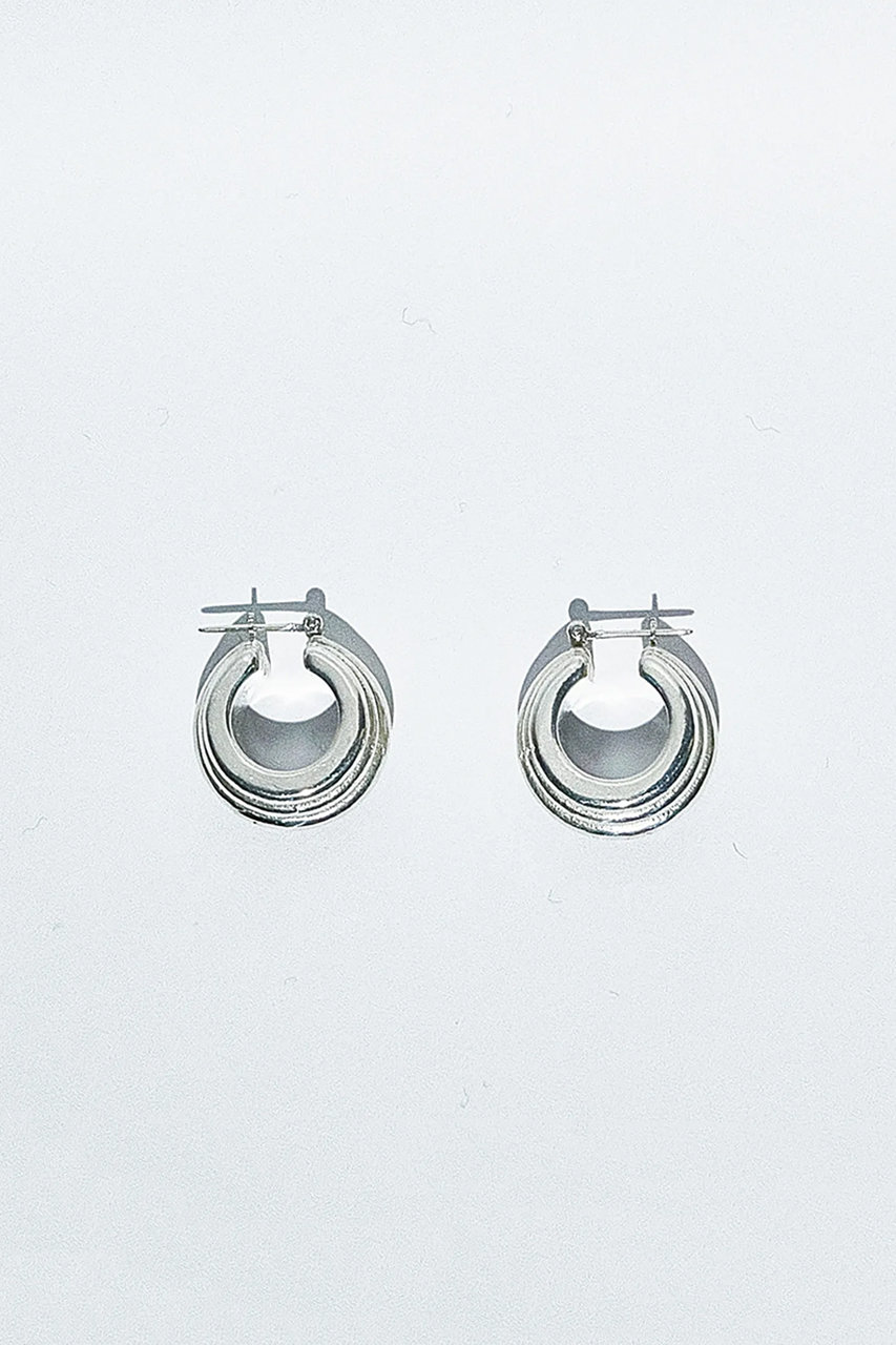 ジジ/GIGIのLuna layered ピアス(シルバー/LU10003)