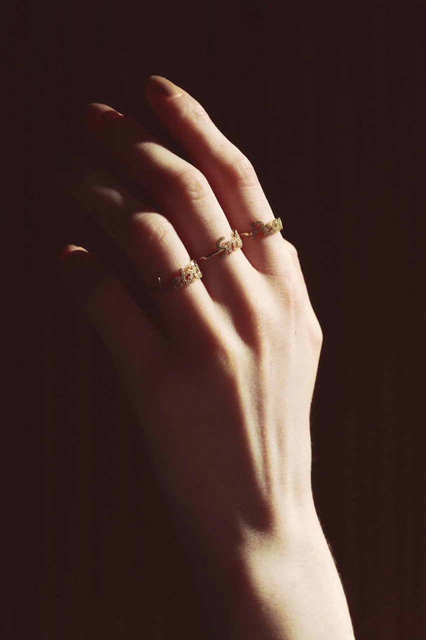 GIGI(ジジ)｜【受注生産】Inscription リング（Smile）/ゴールド の