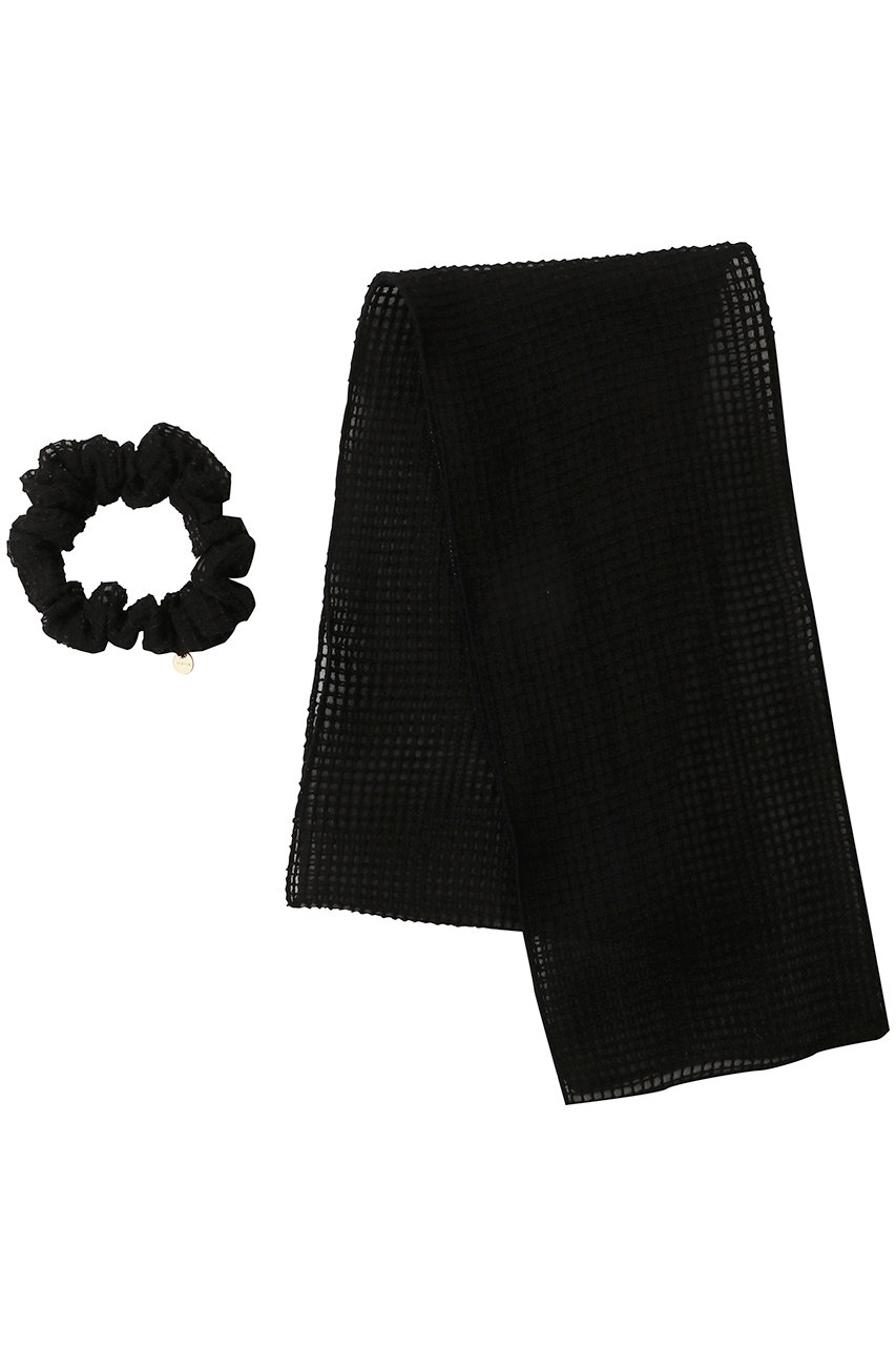 TRESSE(トレス)｜Mesh Ribbon Chouchou/ブラック の通販｜ELLESHOP