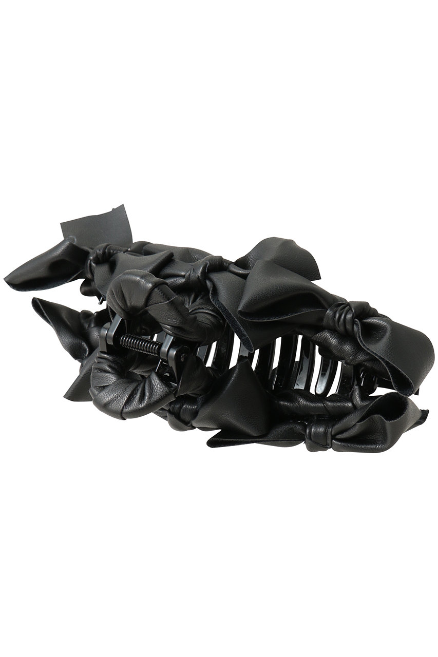 TRESSE(トレス)｜Leather Ruban Clip/ブラック の通販｜ELLESHOP