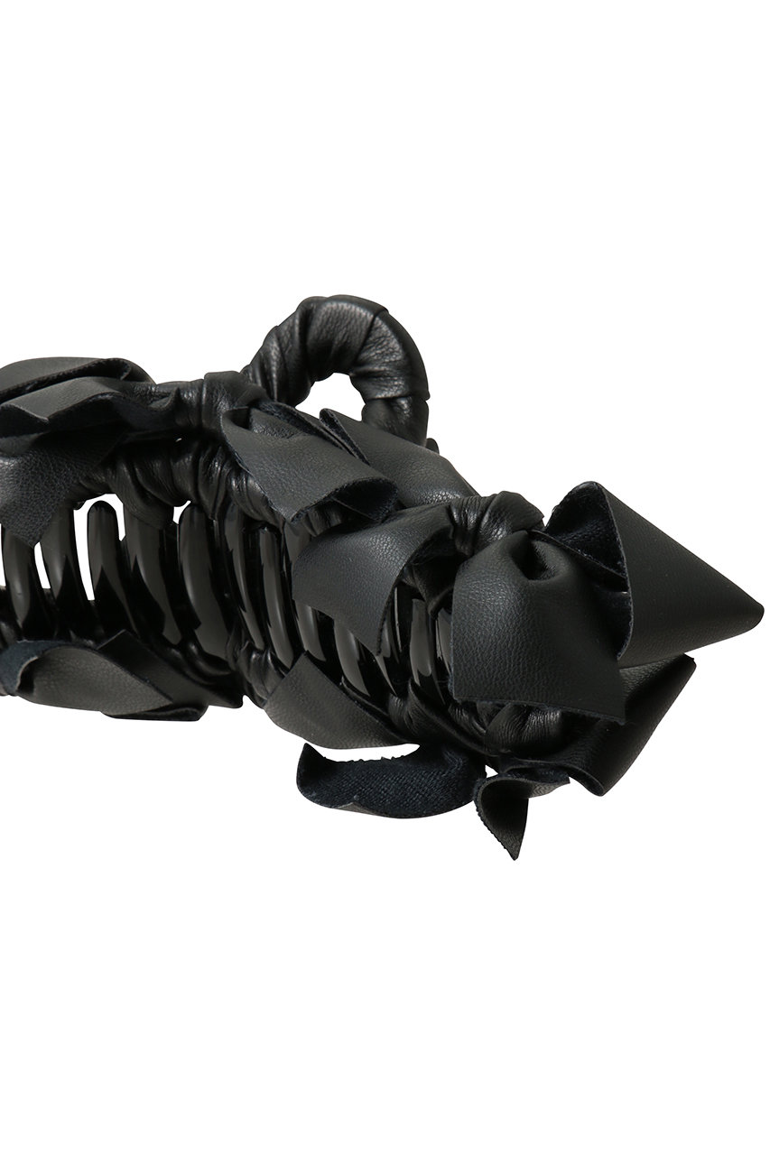 TRESSE(トレス)｜Leather Ruban Clip/ブラック の通販｜ELLESHOP