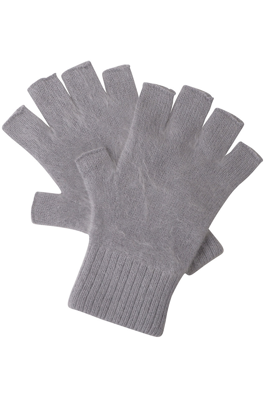 ドンリー/DONGLIのFUR CASHMERE GLOVE(グレー/DRFA001)