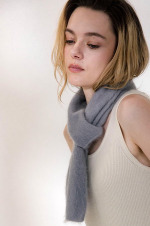 ドンリー/DONGLIのFUR CASHMERE MINI MUFFLER(140100/140102)