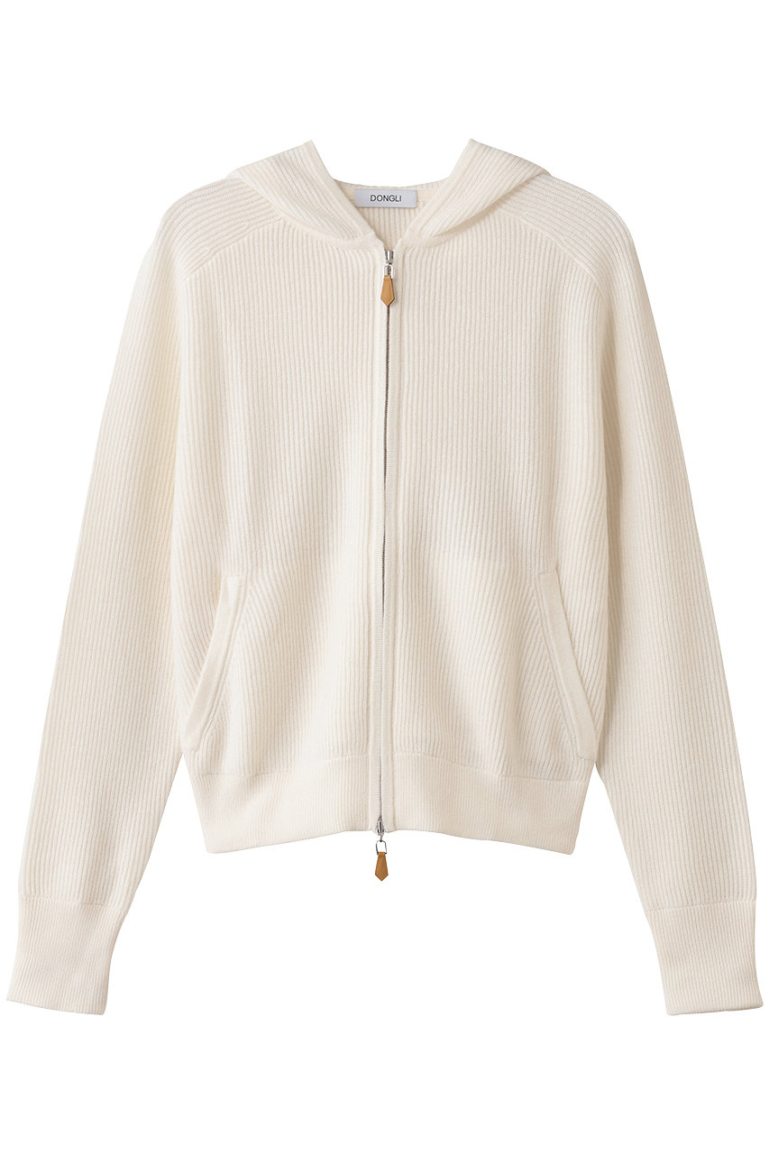 DONGLI ZIP HOODIE (アイボリー, S) ドンリー ELLE SHOP DONGLI ZIP HOODIE (アイボリー, S) ドンリー ELLE SHOP