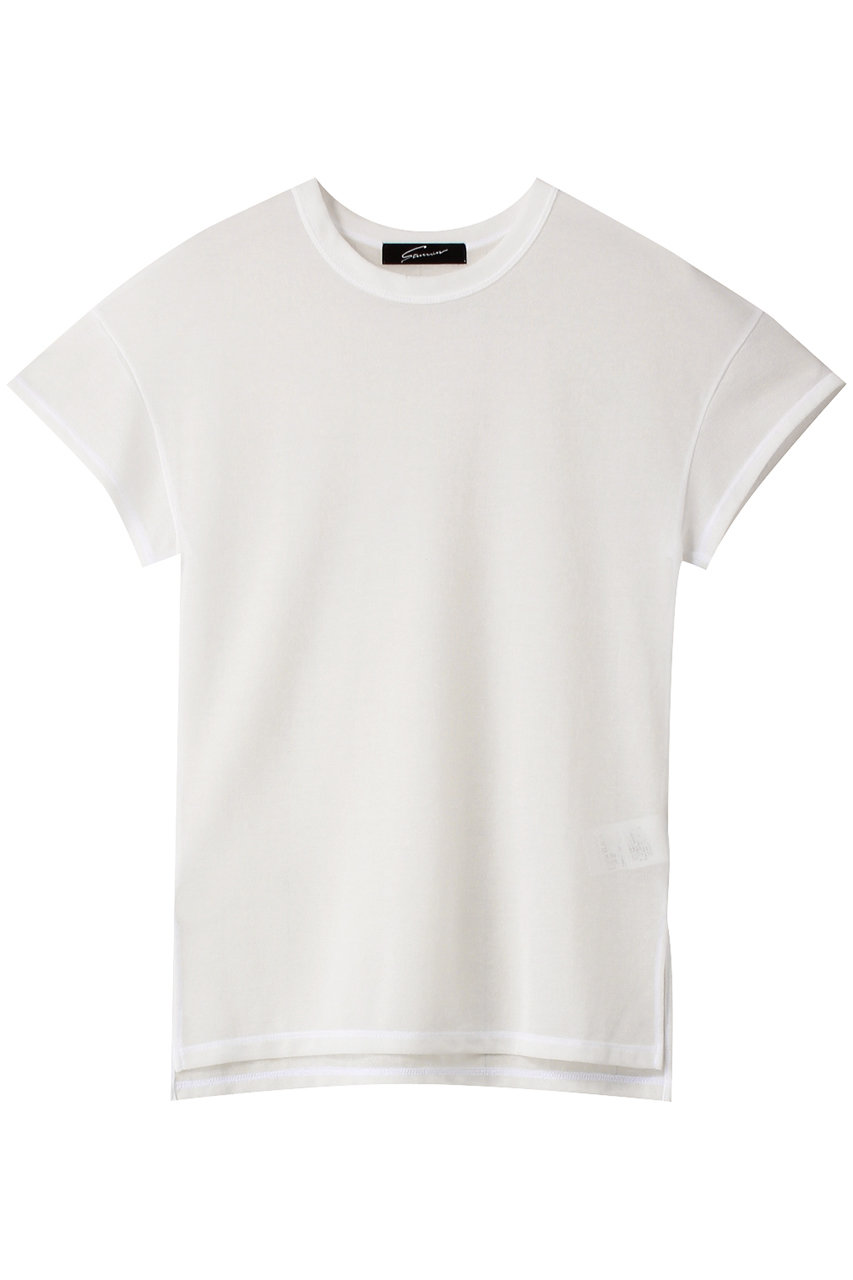 STUNNING LURE シアーカノコTシャツ (ホワイト, M) スタニングルアー ELLE SHOP