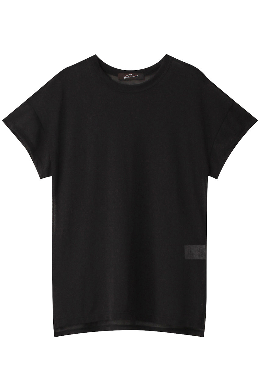 STUNNING LURE シアーカノコTシャツ (ブラック, M) スタニングルアー ELLE SHOP