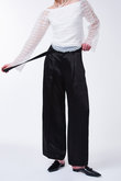 rベルテッドストレートパンツ