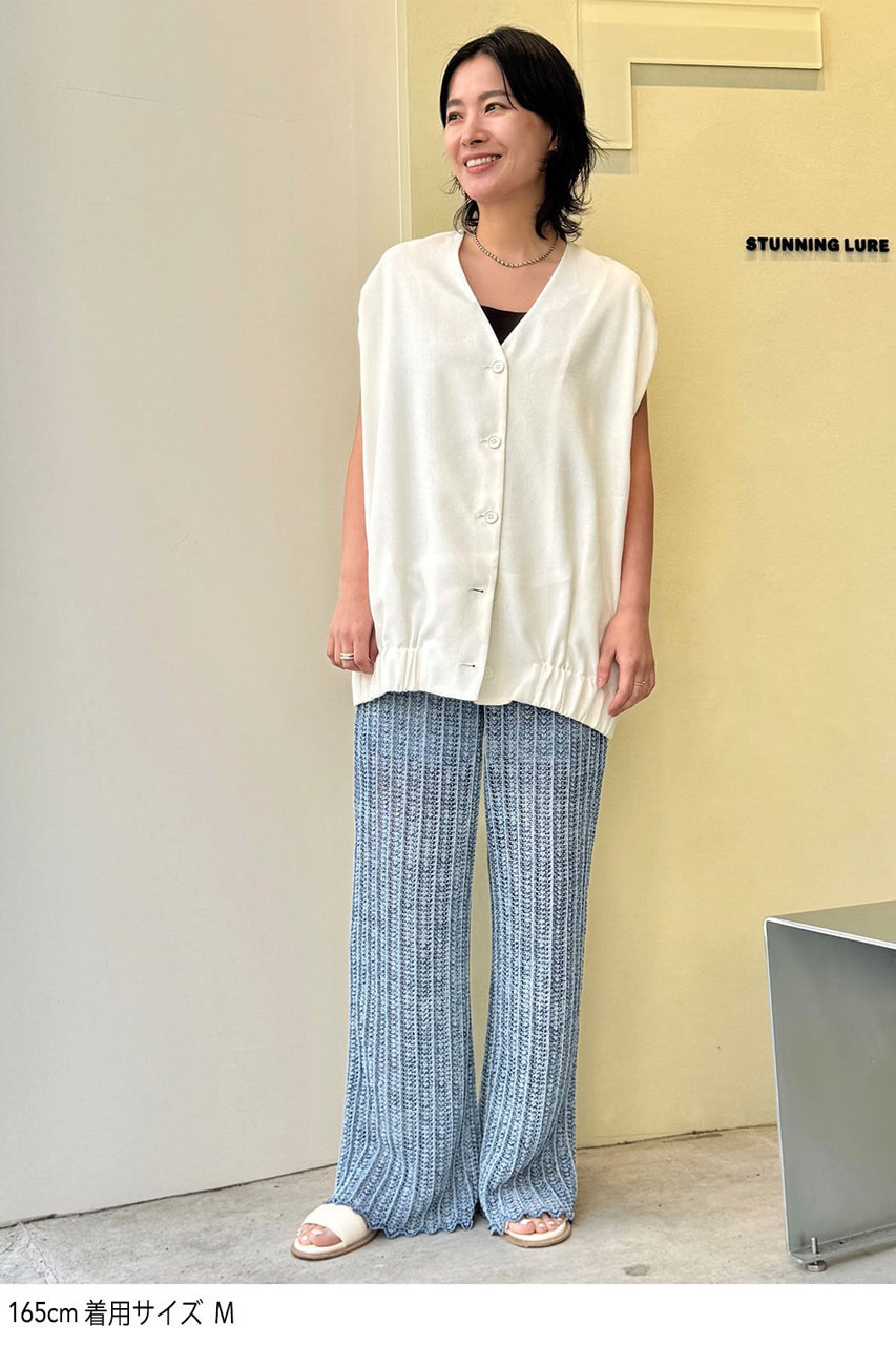 stunning lure スタニングルアー ジレライクギャザーシャツ