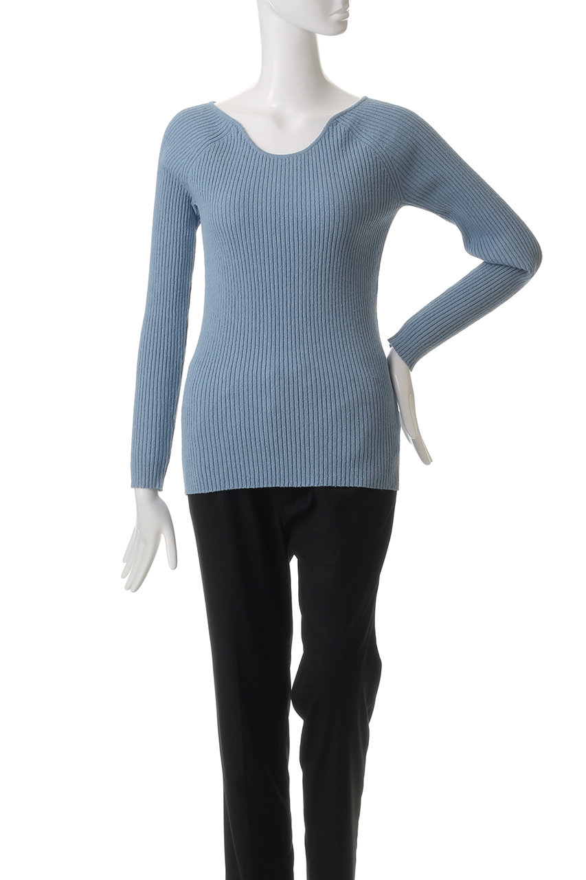 STUNNING LURE(スタニングルアー)｜カーブネックニットプルオーバー