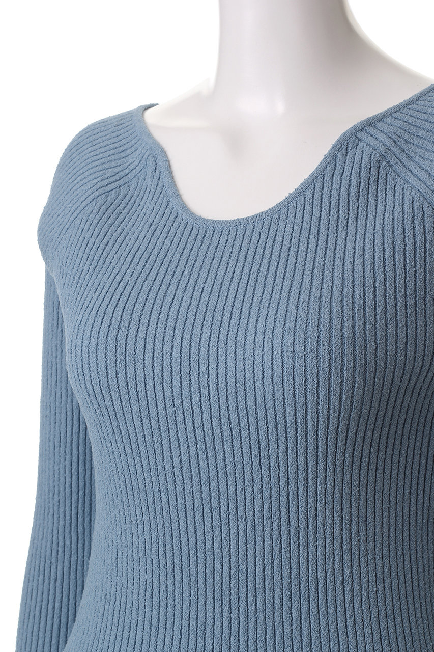 STUNNING LURE(スタニングルアー)｜カーブネックニットプルオーバー