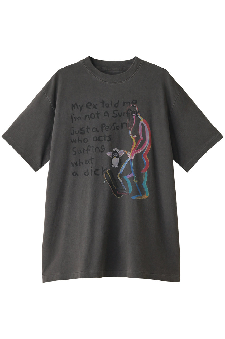 STUNNING LURE 【KURO iro】Let Her Surf/Tシャツ (チャコールグレー, M) スタニングルアー ELLE SHOP STUNNING LURE 【KURO iro】Let Her Surf/Tシャツ (チャコールグレー, M) スタニングルアー ELLE SHOP