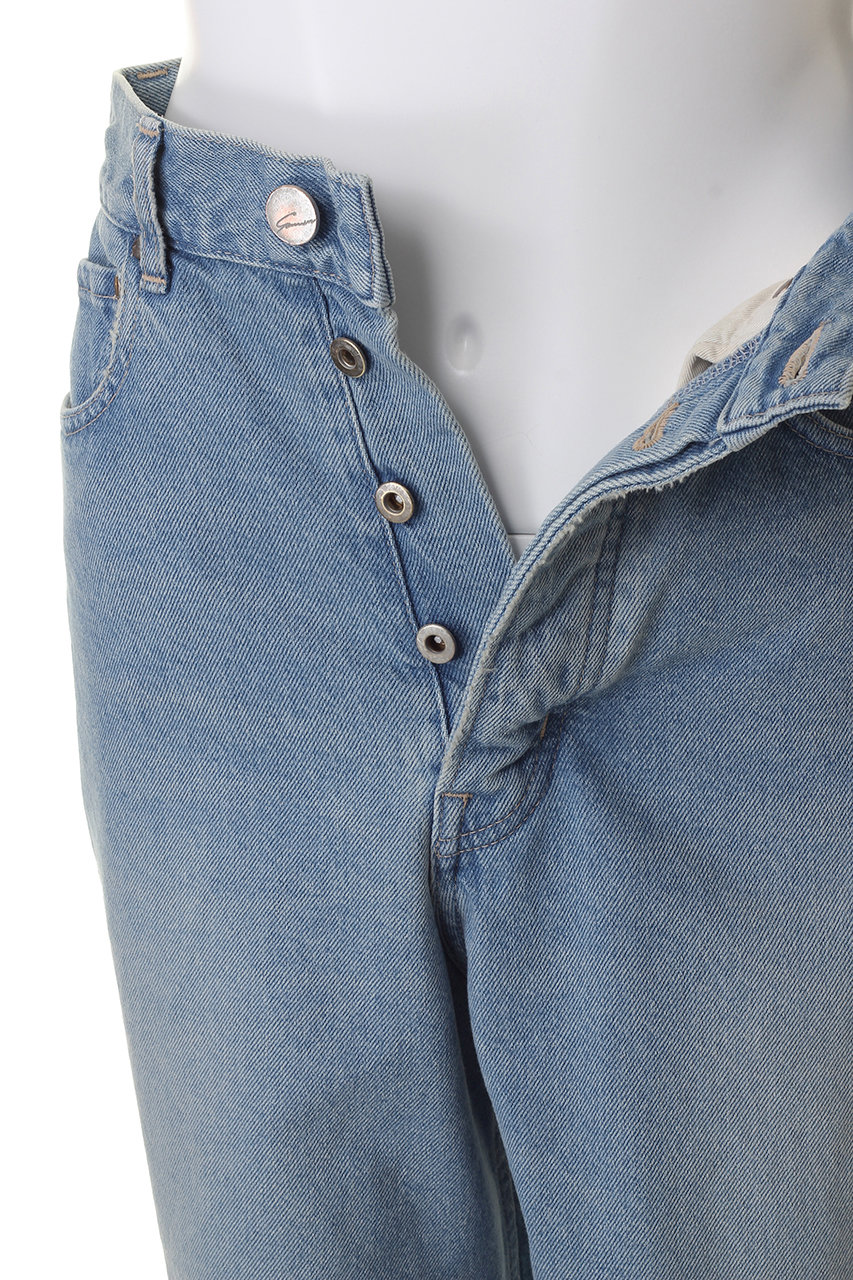 STUNNING LURE(スタニングルアー)｜rワイドレッグデニム/ブルー の