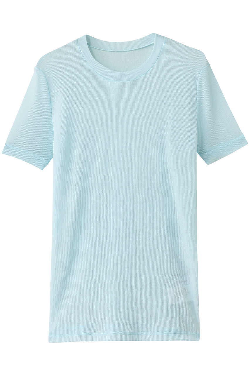STUNNING LURE シアーテレコTシャツ (ライトブルー, F) スタニングルアー ELLE SHOP STUNNING LURE シアーテレコTシャツ (ライトブルー, F) スタニングルアー ELLE SHOP