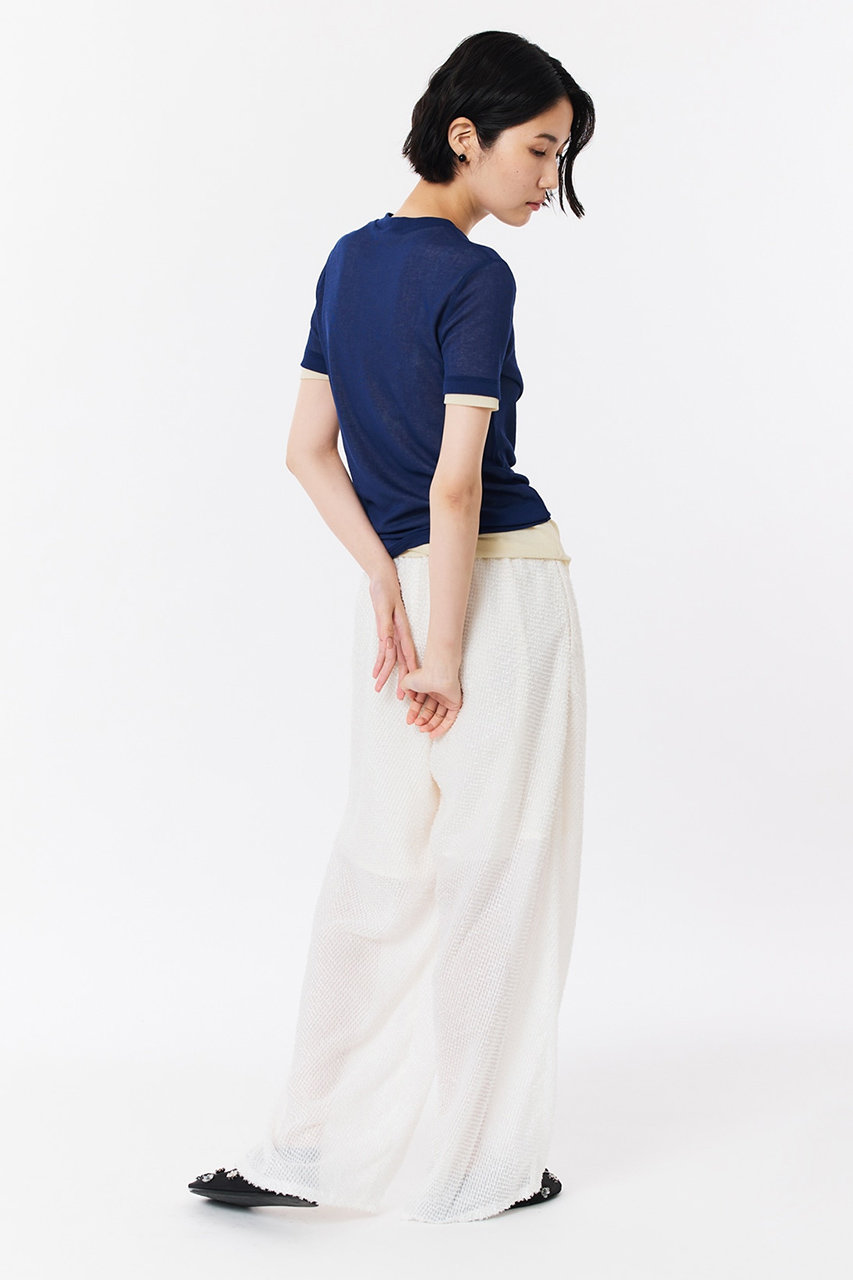 STUNNING LURE(スタニングルアー)｜rカットジャガードパンツ/ホワイト