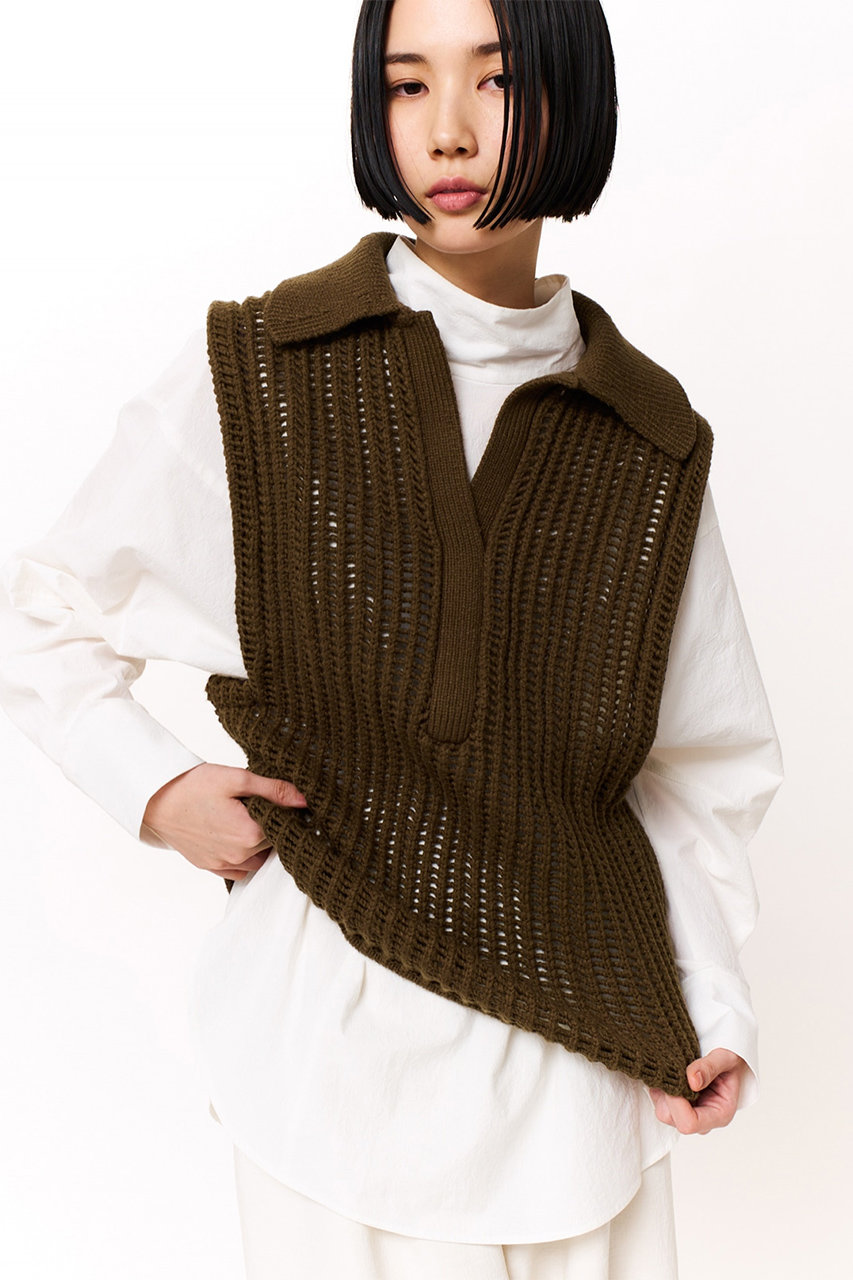 STUNNING LURE(スタニングルアー)｜ニットベスト/ブラウン の通販