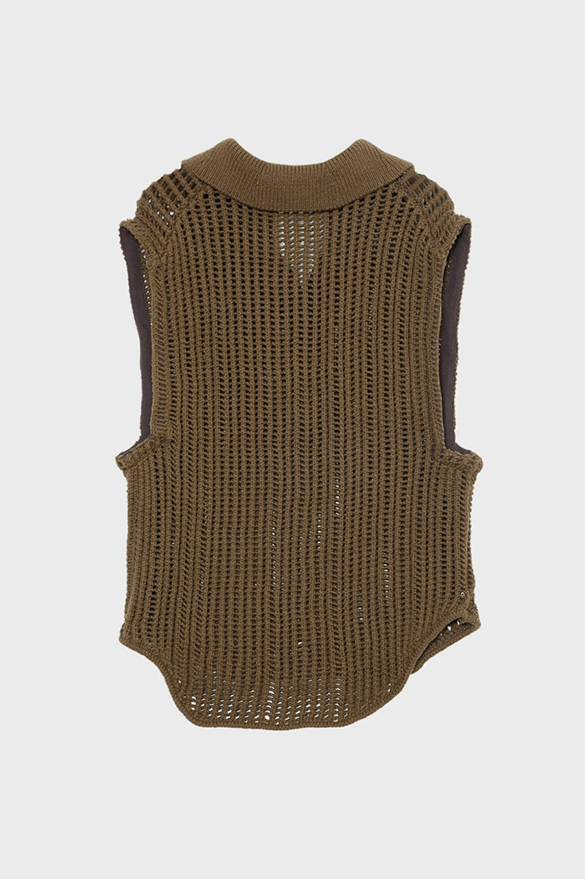 STUNNING LURE(スタニングルアー)｜ニットベスト/ブラウン の通販