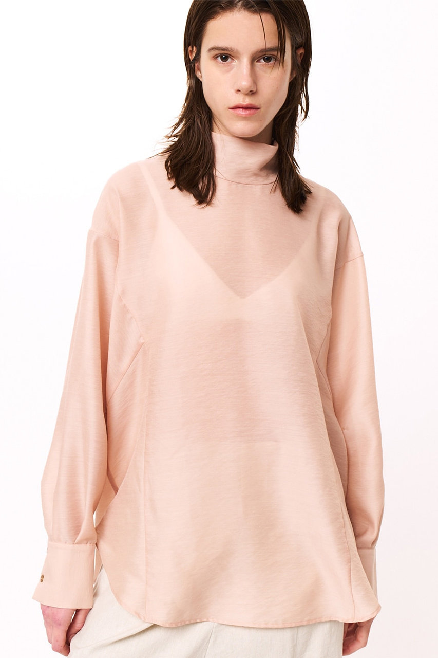 STUNNING LURE(スタニングルアー)｜クリアスタンドネックシャツ/ピンク