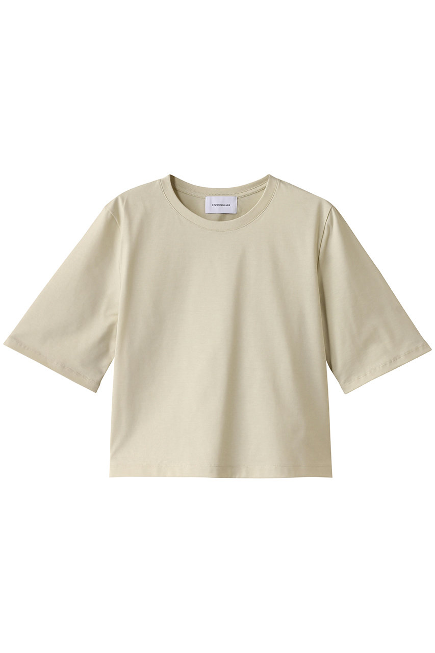 STUNNING LURE ウルティマコットンTシャツ (ライトグリーン, M) スタニングルアー ELLE SHOP STUNNING LURE ウルティマコットンTシャツ (ライトグリーン, M) スタニングルアー ELLE SHOP