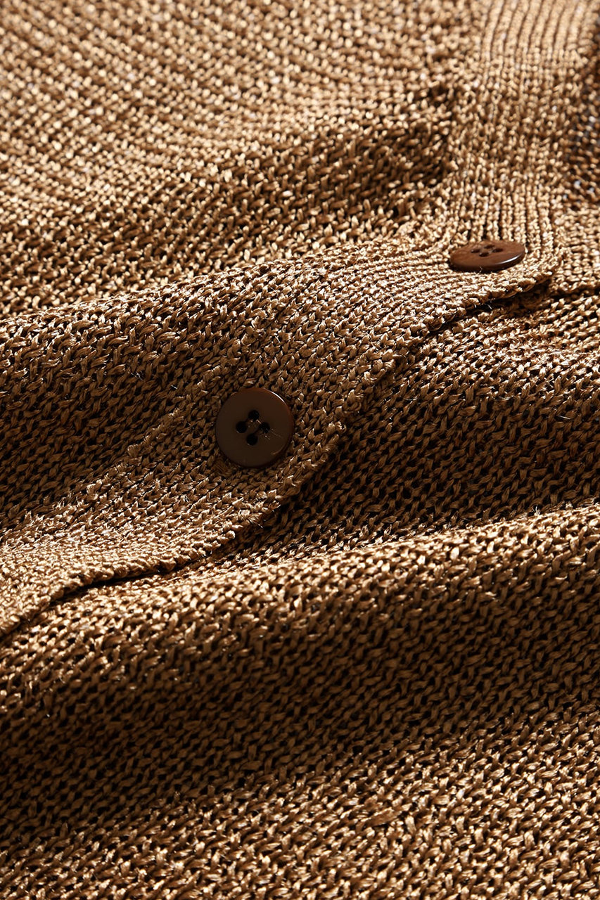 STUNNING LURE - 美品☆STUNNING LURE☆ロングニットカーディガン カーキ ブラウン 中古・古着通販】STUNNING LURE (スタニングルアー) ツイル