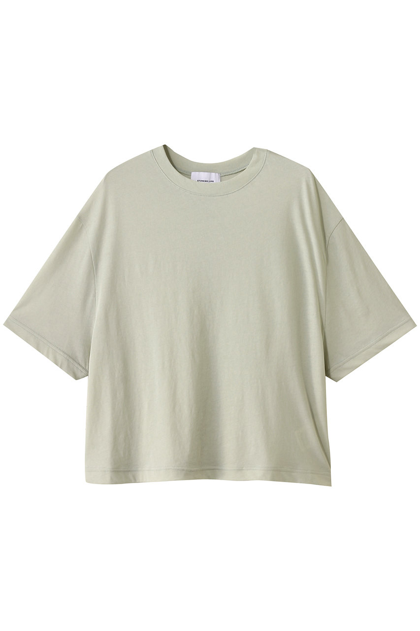 STUNNING LURE ヴィンテージルーズTシャツ (ライトグリーン, S) スタニングルアー ELLE SHOP STUNNING LURE ヴィンテージルーズTシャツ (ライトグリーン, S) スタニングルアー ELLE SHOP