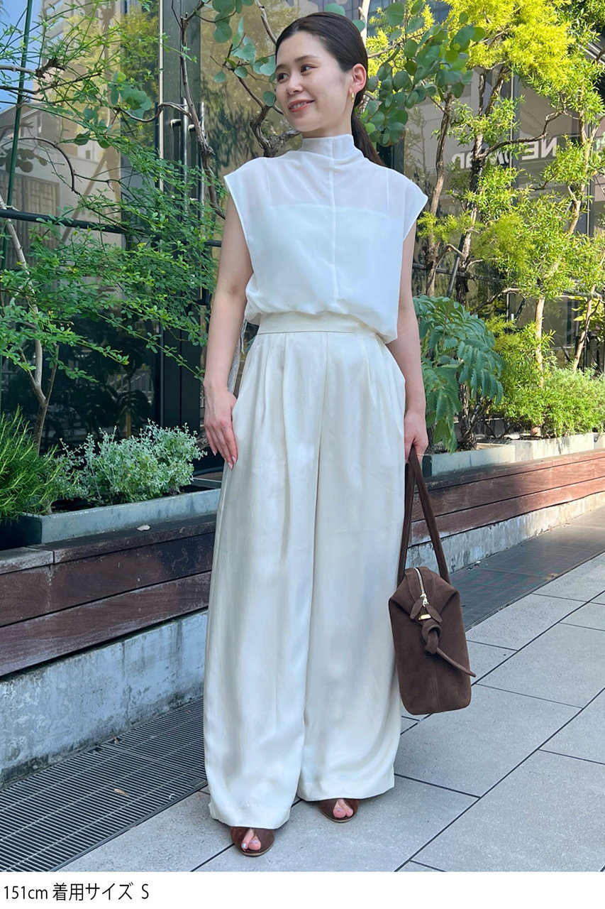 えみおわす　麻ノースリーブシャツ　arts&science えみおわすの服展 | AXCIS,INC.