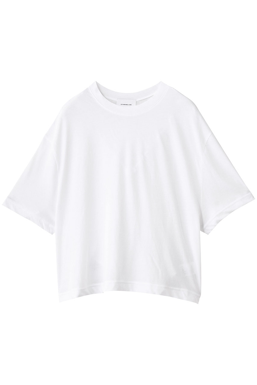 STUNNING LURE ヴィンテージルーズTシャツ (ホワイト, M) スタニングルアー ELLE SHOP STUNNING LURE ヴィンテージルーズTシャツ (ホワイト, M) スタニングルアー ELLE SHOP