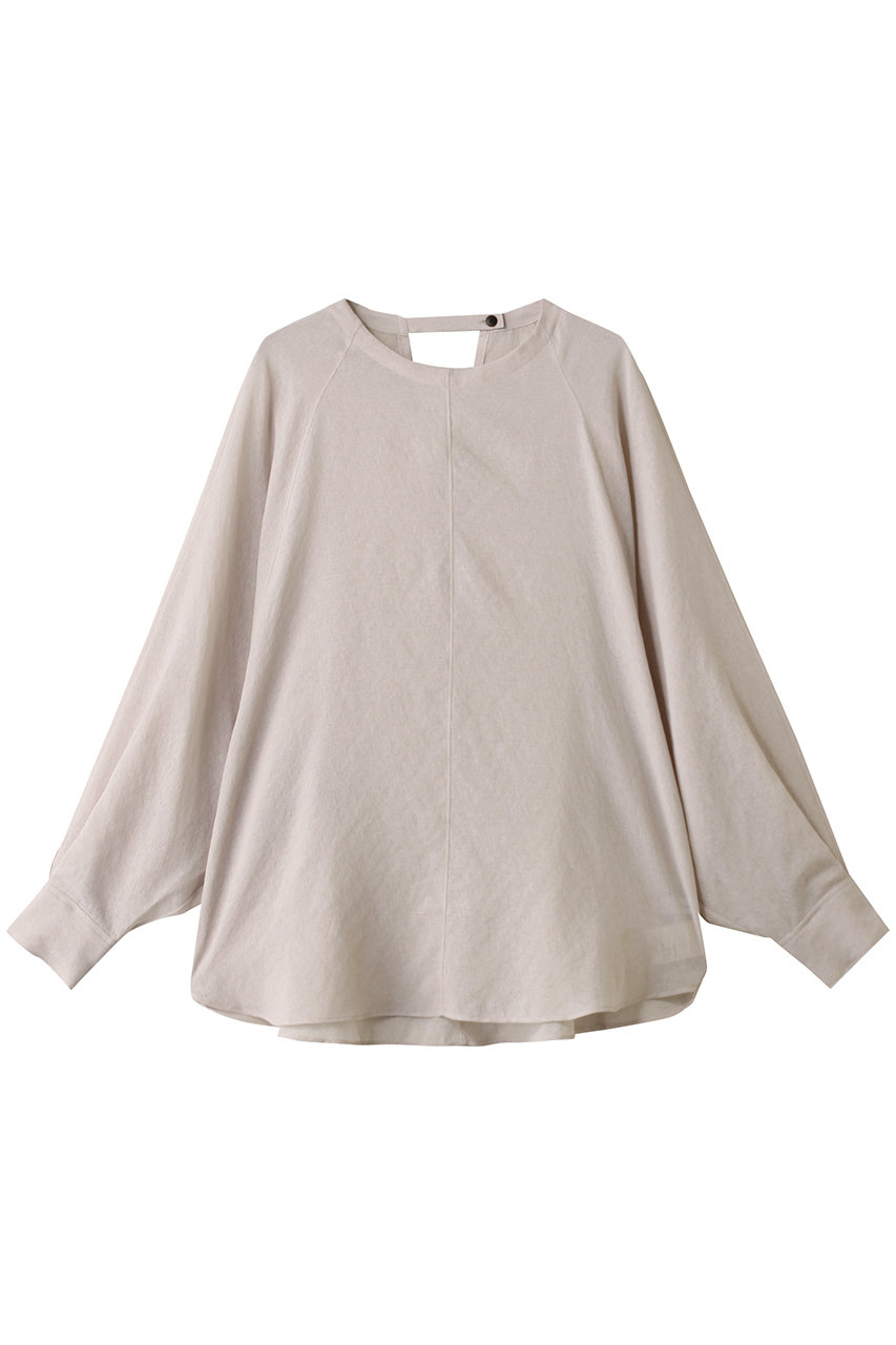 STUNNING LURE ガーゼラウンドシャツ (ピンクベージュ, M) スタニングルアー ELLE SHOP STUNNING LURE ガーゼラウンドシャツ (ピンクベージュ, M) スタニングルアー ELLE SHOP