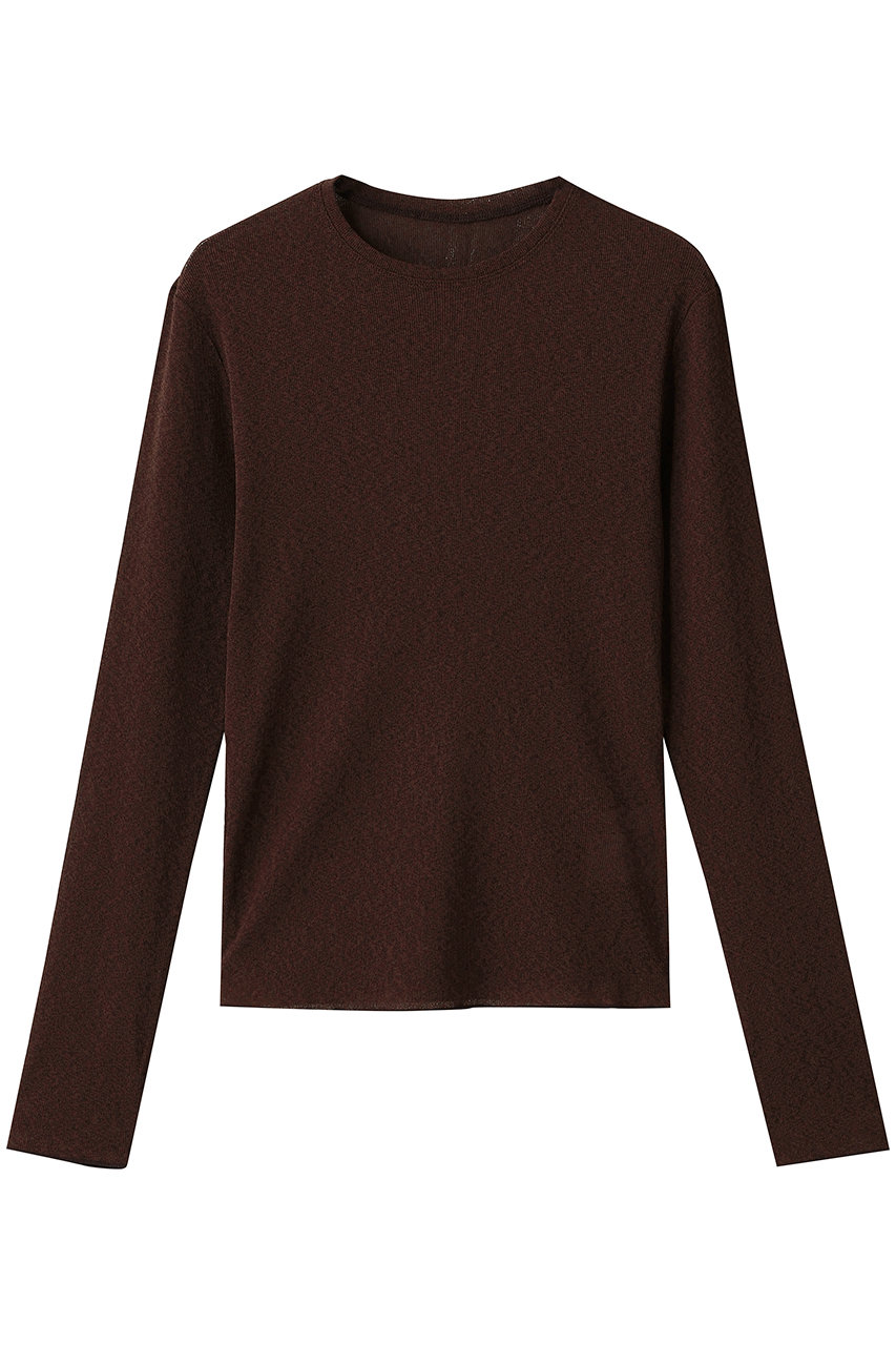 STUNNING LURE ヌーディドライロングTシャツ (ブラウン, S) スタニングルアー ELLE SHOP STUNNING LURE ヌーディドライロングTシャツ (ブラウン, S) スタニングルアー ELLE SHOP
