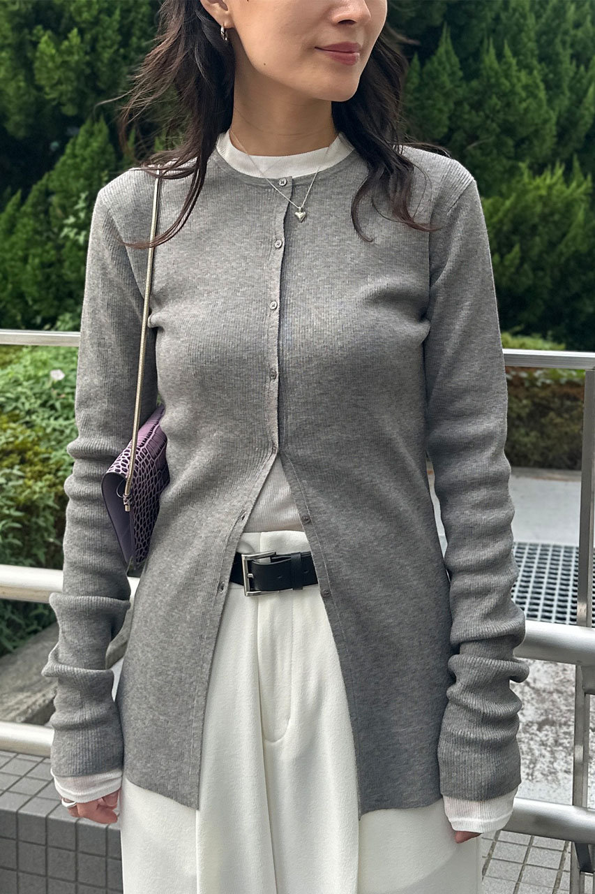 STUNNING LURE(スタニングルアー)｜rヤクコットンリブカーディガン