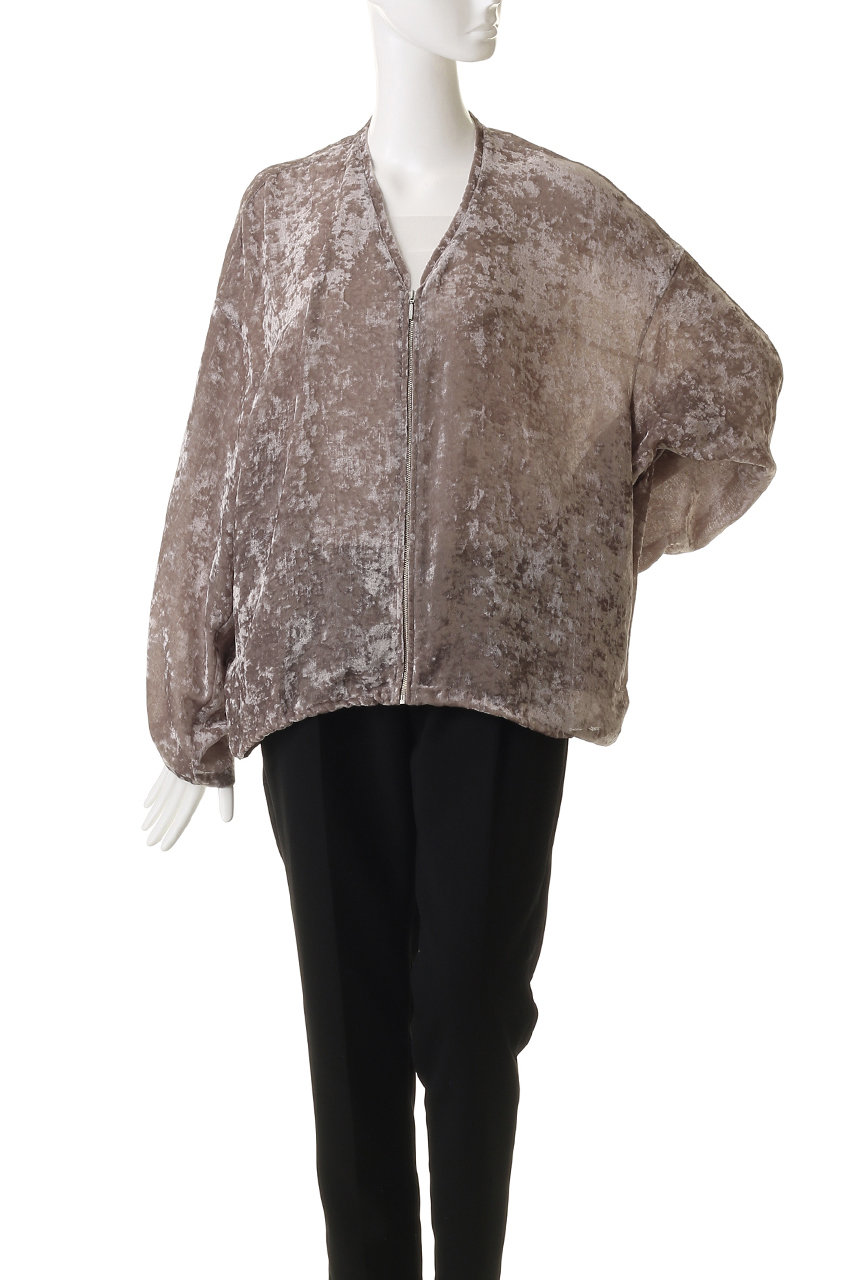 STUNNING LURE(スタニングルアー)｜シアーベルベットブルゾン/オフ